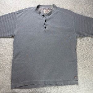 Levi Strauss Gray Button-Up Short slv Men's Shirt 100% Cotton Men’s size Medium